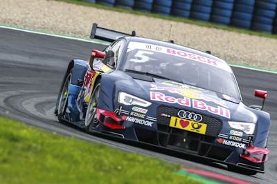 Matthias Ekström beim DTM Rennen in der Motorsport Arena Oschersleben, 2015
