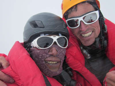 Dorje and Kenton Cool on the top ot Lhotse.