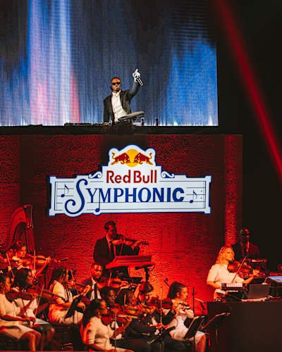 Red Bull Symphonic x Metro Boomin preforming in Los Angeles.