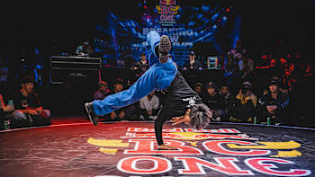 B-Boy Quake competes at the Red Bull BC One Cypher in Taipei, Taiwan on April 22nd, 2023.