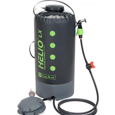 Nemo Helio LX Pressure Shower La douche mobile Nemo Helio LX Pressure Shower est un des objets indispensables pour le camping.