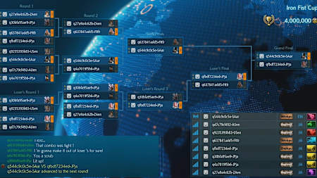 Le mode tournoi du nouveau jeu vidéo de combat Tekken 7 sur Xbox One, PlayStation 4, PC et Steam.