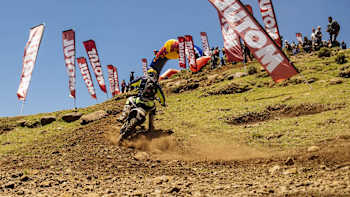 Graham Jarvis finishes third on Day 2 of the Motul Roof of Africa in Maseru, Lesotho on November 17, 2017