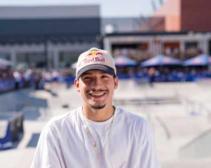 Angelo Caro poses for a portrait at Red Bull Drop In Tour in Santiago, Chile on 5 October, 2024. 