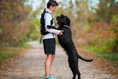Kat Clewley first got inspired to run backward because of her dog, Vanilla