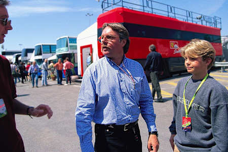 Keke y Nico Rosberg en el Gran Premio Abu Dhabi