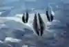The Lockheed SR-71 in flight.