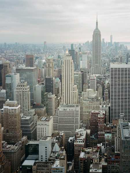 Photo de haut de la ville de New York en 2018