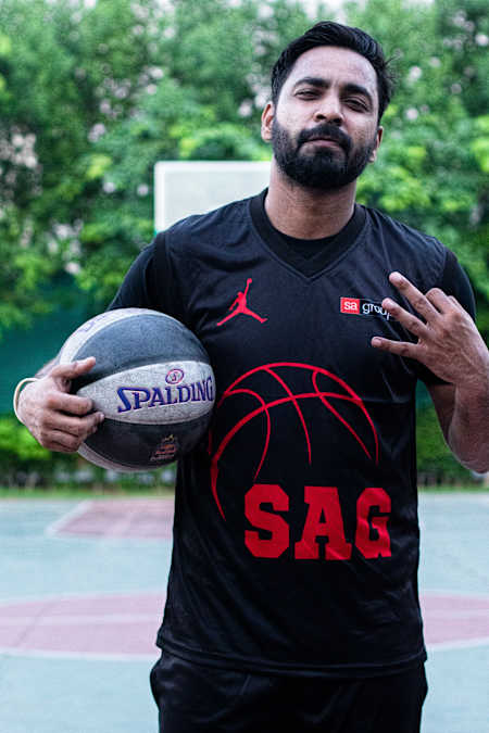 Basketball player from, SA Gardens, Lahore.