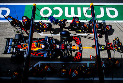 Max Comes In For A Pit Stop