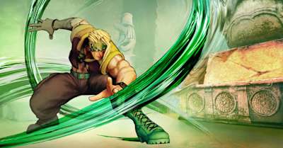 Guile's mentor has the same flair for nonsense hairstyles