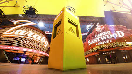 Screenshot aus The Finals zeigt eine Cashout-Station auf der Karte Las Vegas.