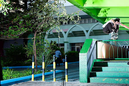 Nick Boserio finds another gem cruising around Malé and hops over this fence and set of stairs