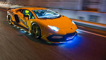 The Fighting Star modified Lamborghini featured in Mad Mike Whiddett’s Nihon Nights.