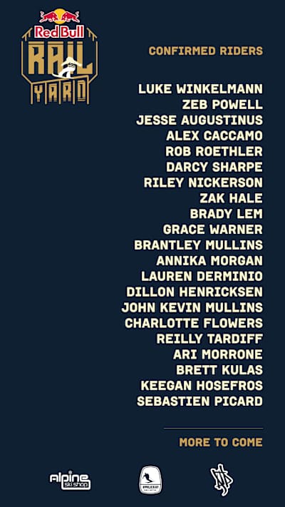 Red Bull Rail Yard Rider List