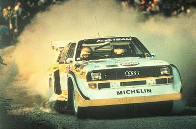 Walter Röhrl in the Quattro S1 E2