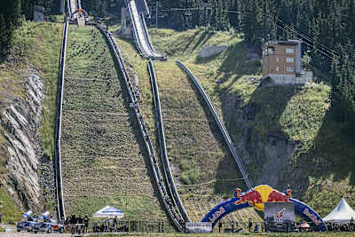 The beautiful natural ski jump of Whistler, Canada