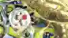 A screenshot of Bomberman blowing up rocks in Super Smash Bros. Ultimate