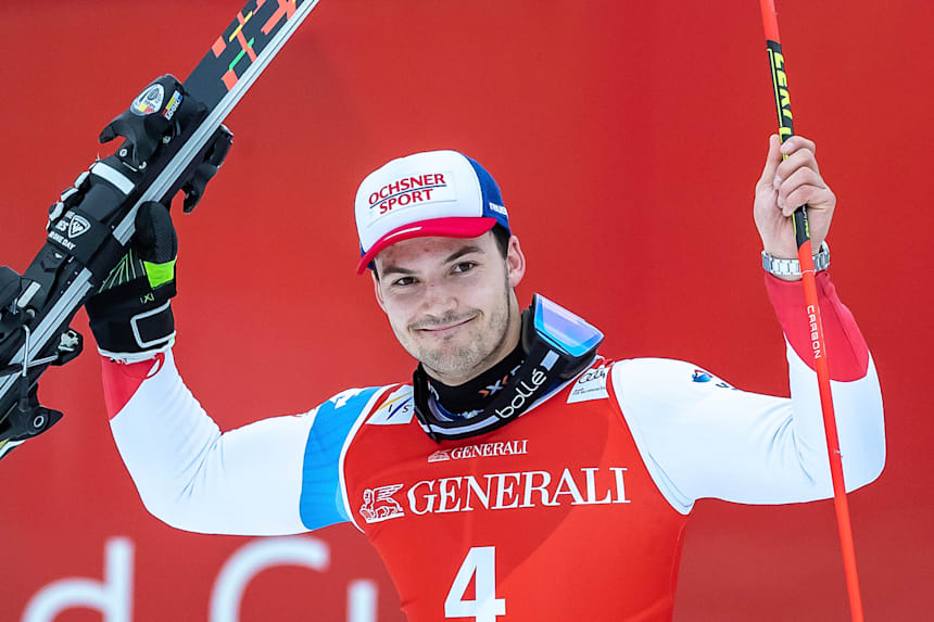 Loic Meillard Swiss Skier Wins First Fis World Cup
