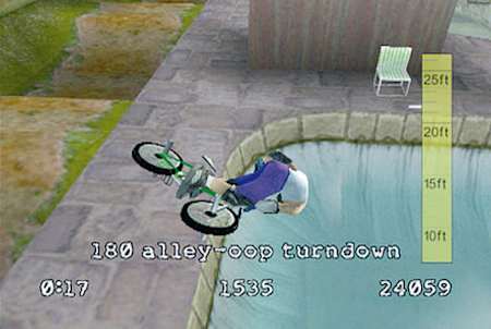 A screenshot of the Dreamcast game Dave Mirra Freestyle BMX