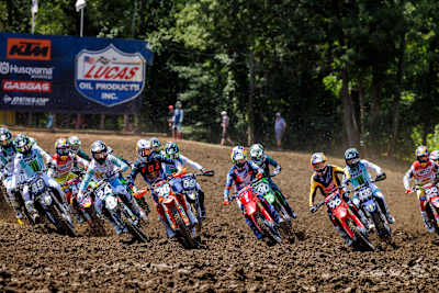 Event participants compete at Round 11 of the AMA Motocross Series