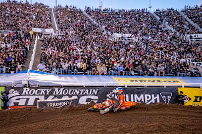 Tom Vialle at AMA Supercross Series Round 17 in Salt Lake City, UT