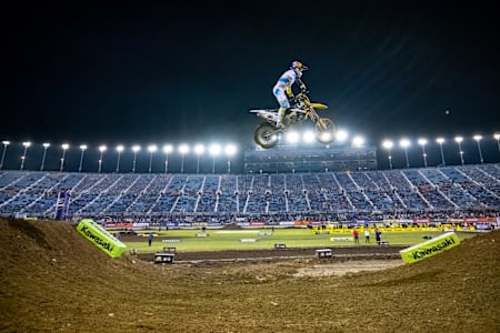 Ken Roczen races at Chicagoland Motor Speedway in Joliet, IL