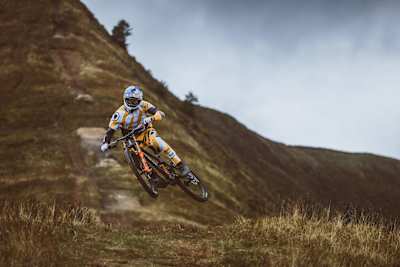 Gee Atherton in action on his The Ridgeline II video edit in 2022