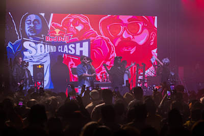 Babyface Ray and Larry June performing at Red Bull SoundClash Detroit