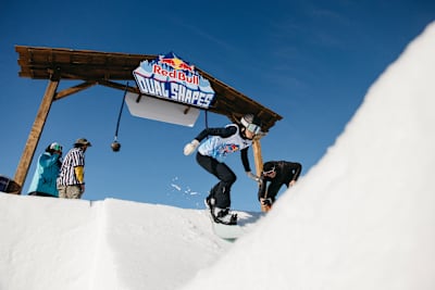 Participant at the Red Bull Dual Shapes in Serre Chevalier Briancon, France