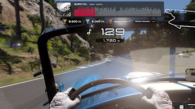 Una captura de pantalla de Gran Turismo 7 muestra una carrera de Music Rally.