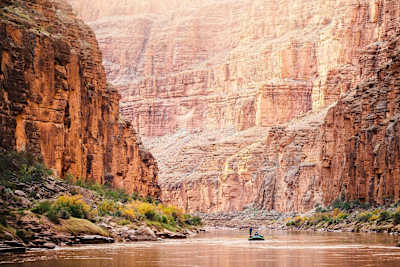 Rafting down the Grand Canyon, Arizona, USA 