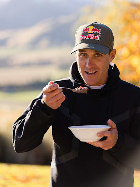 Braden mixes healthy whole-foods as well as sugar and caffeine for energy