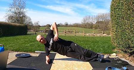 Side plank leg raise bodyweight exercise