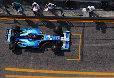 Frentzen racing for Sauber in 2003