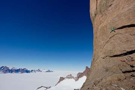 Sean Leary Antartika'da iş başında