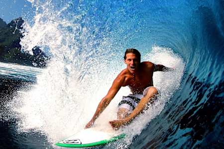 Andy Irons at home in Kauai