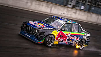 Kirby Chambliss neben Eli Hountondji im Drift-Car.