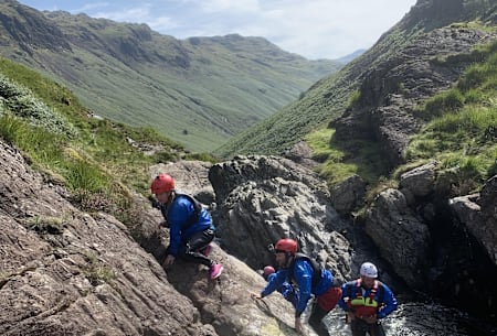 Traverse rock and rapid water in one of the wildest corners of the UK