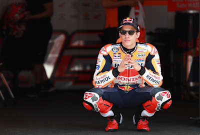 Marc Márquez during the preseason test in Qatar, March 1, 2018.