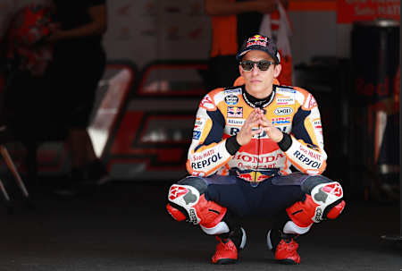 Marc Márquez during the preseason test in Qatar, March 1, 2018.