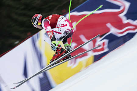 Marcel Hirscher at the 2015 Hahnenkammrennen