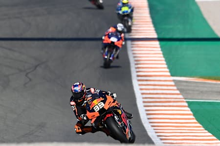 Brad Binder beim Grand Prix von Valencia 2020 der MotoGP am Circuit Ricardo Tormo.