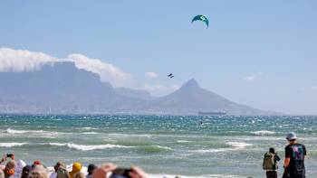 Participant performs during Red Bull King of the Air, Cape Town, South Africa, on December 5, 2023 