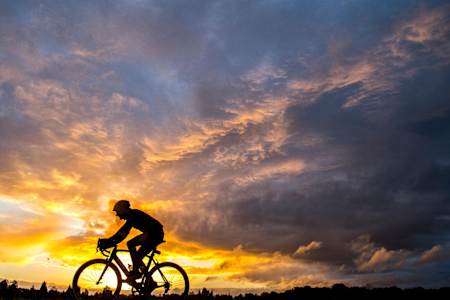 A participant competes in Red Bull Timelaps in Windsor Great Park.