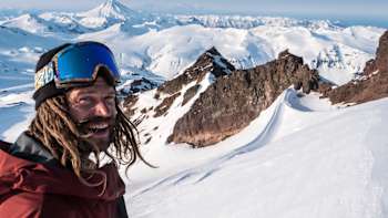 John Jackson checks lines in Kamchatka, Russia.