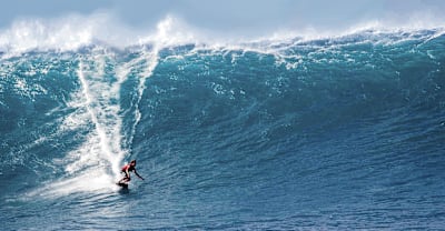 Kai Lenny Jetsurfing in Red Bulletin Magazine