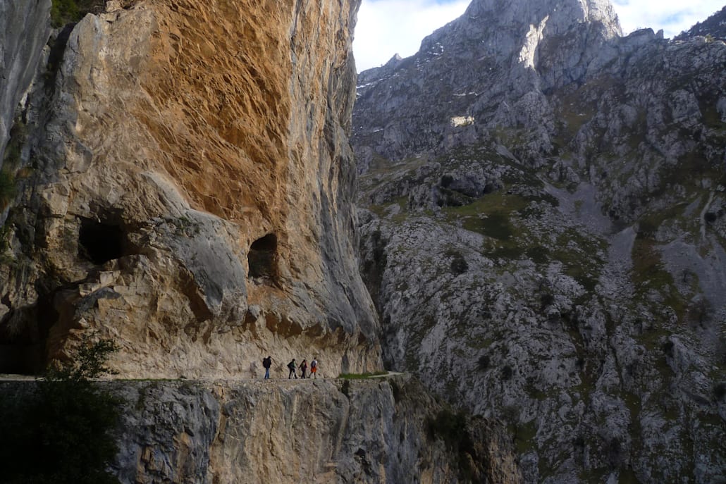 Le paysage incroyable de la randonnée d'un jour Ruta del Cares dans la région des Asturies, Espagne.
