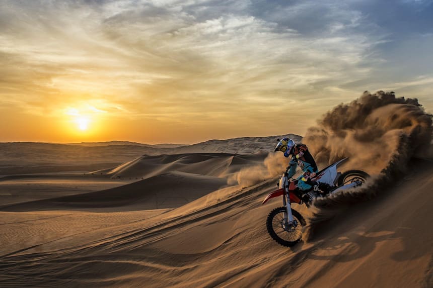 bike on sand