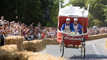 Action from the Red Bull Soapbox race in London 